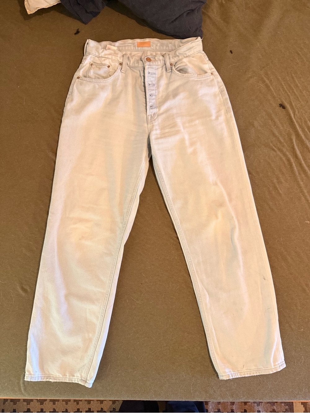 MOTHER Light Blue High-Rise Jeans
